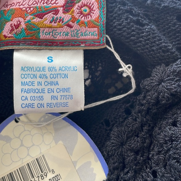 April Cornell Black Lace Tank ‘Elyse Camisole’ NWT - Small - Picture 7 of 8